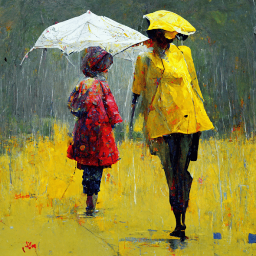 annajourney_woman_with_spotted_umbrella_with_a_child_with_yello_03db3e18-c00b-4741-a870-4b85cda46ff9